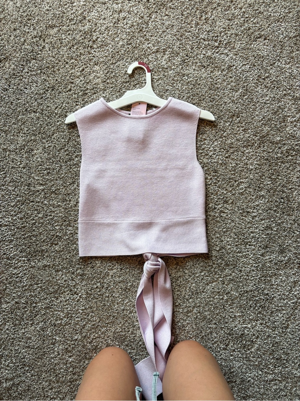 wild fable Light Purple Knit Tie-Back Tank